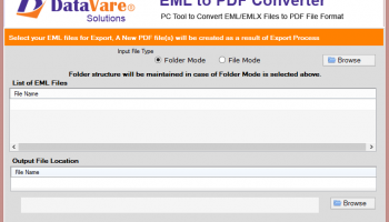 Datavare EML to PDF Converter screenshot