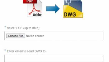 Free Online PDF to DWG Converter screenshot