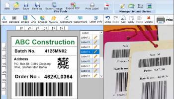 Barcode Label Design screenshot