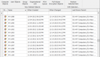 Toms AD Object Recovery screenshot