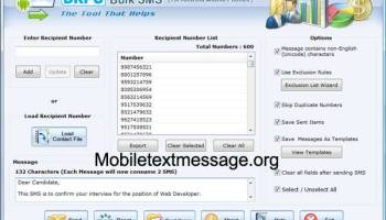 Android Mobile Text Messages screenshot