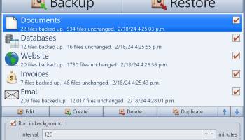 Mirror Backup screenshot