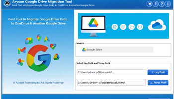 Aryson Google Drive Migration screenshot