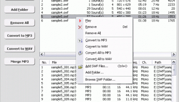 SWF to MP3 Converter screenshot