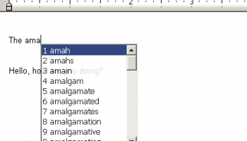 AWA TypingAid screenshot