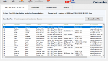 Excel to Outlook Contacts screenshot