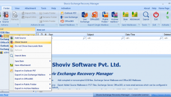 Exchange Recovery screenshot