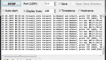 Vov Syslog Server screenshot