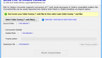 Birdie EML to Zimbra Converter screenshot