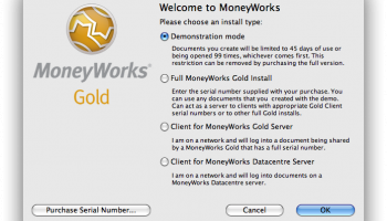 MoneyWorks Cashbook screenshot