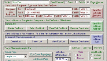 FaxMail Network for Windows screenshot