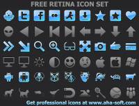 Free Retina Icon Set screenshot