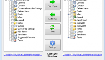 Sync2PST for Outlook screenshot