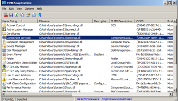 MMCSnapInsView screenshot