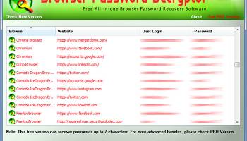 Browser Password Decryptor screenshot