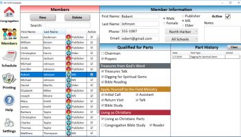 JW CLM Scheduler screenshot