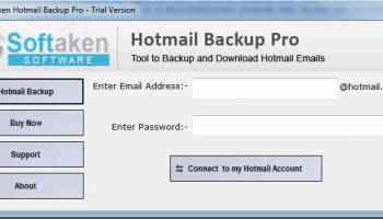 Softaken Hotmail Backup Tool screenshot