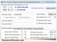 Healthcare Business Barcode screenshot