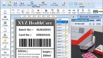 Healthcare Business Barcode screenshot