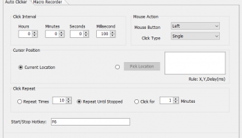 Free Auto Clicker for Windows screenshot