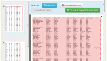 VeryUtils PDF to Excel Converter screenshot