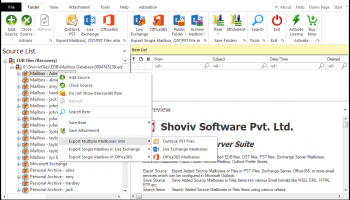 Exchange Server Suite screenshot