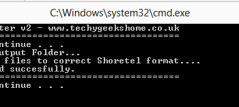 Shoretel Batch WAV Converter screenshot