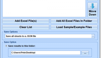 Excel To JSON Converter Software screenshot