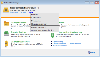 Rohos Disk Encryption screenshot