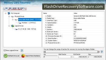 Memory Cards Data Recovery screenshot