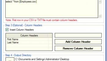 Advanced CSV To HTML Table Converter screenshot