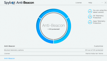 Spybot Anti-Beacon screenshot