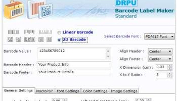 EAN 128 Barcode Font Generator screenshot