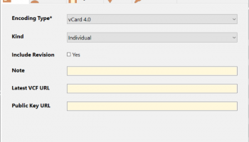 Metamorphosec vCard Creator screenshot