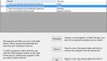 AutoStart screenshot