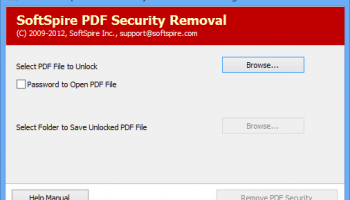 Software4Help PDF Security Removal screenshot