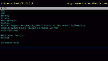 Ultimate Boot CD screenshot