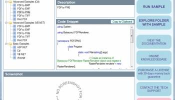 ByteScout PDF Renderer SDK screenshot