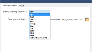OneNote to PDF Converter screenshot