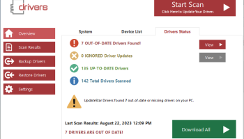 UpdateStar Drivers screenshot