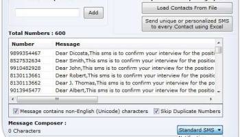 SMS Software screenshot