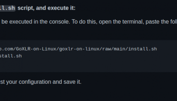 GoXLR Configuration Utility screenshot