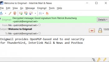 Enigmail screenshot