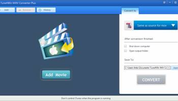 Tune4win M4V Converter Plus screenshot