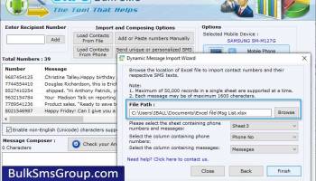 Android SMS Messaging Software screenshot