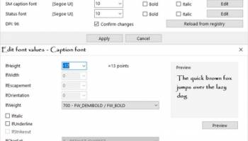 Alternate Font Sizer screenshot