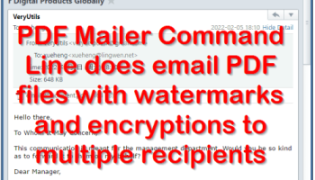 VeryUtils PDF Mailer Command Line screenshot