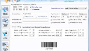 BarcodeLabelSoftware screenshot