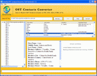 OST Contacts to PST screenshot