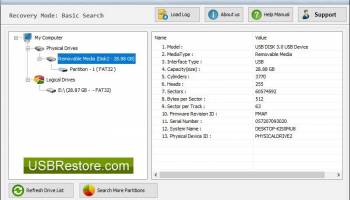 Pen Drive Data Retrieval Tool screenshot